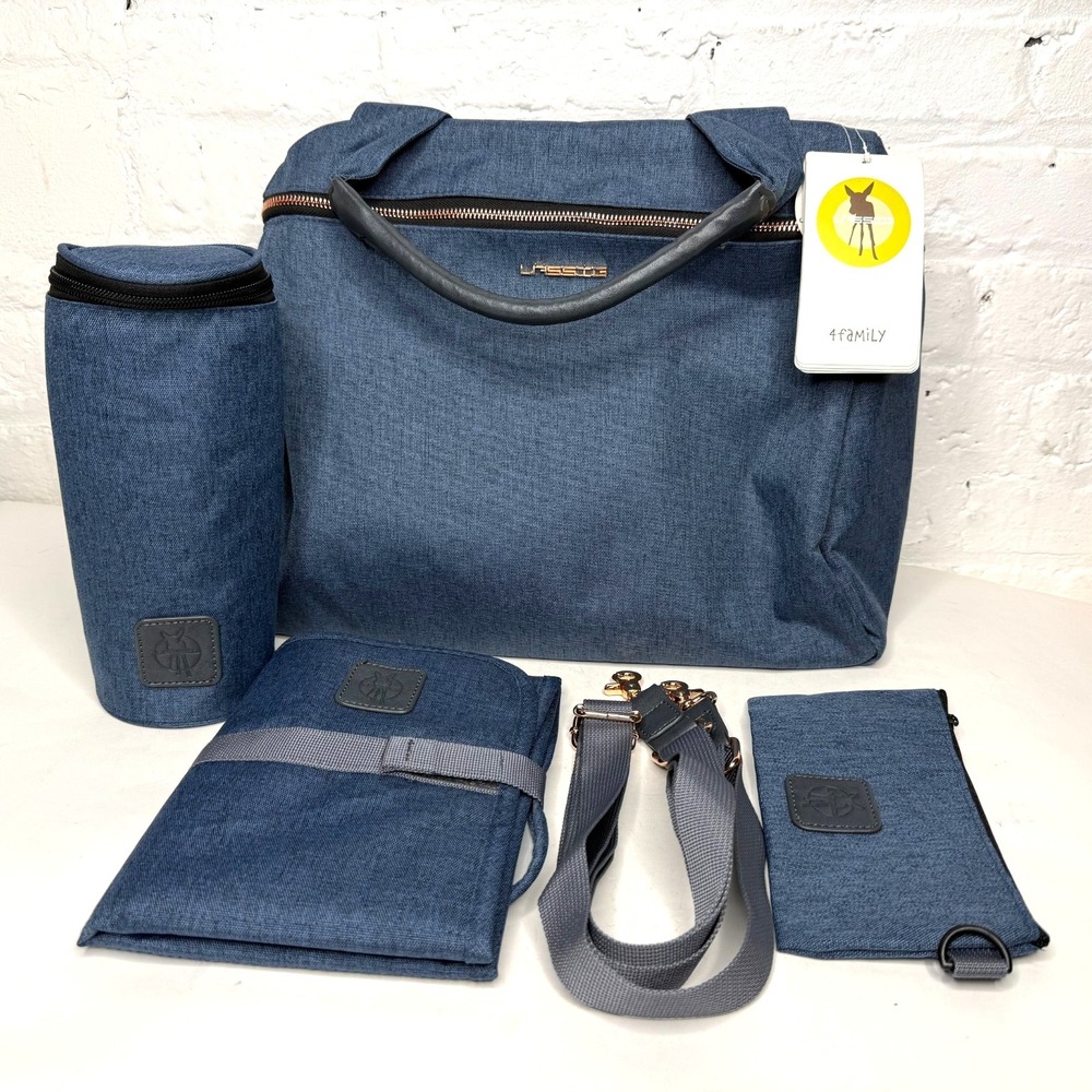 Lassig Baby ‎ 3-in-1 Changing Bag - Glam Rosie Blue